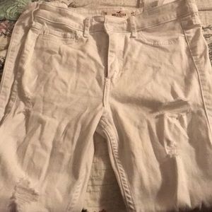 Hollister white jeans